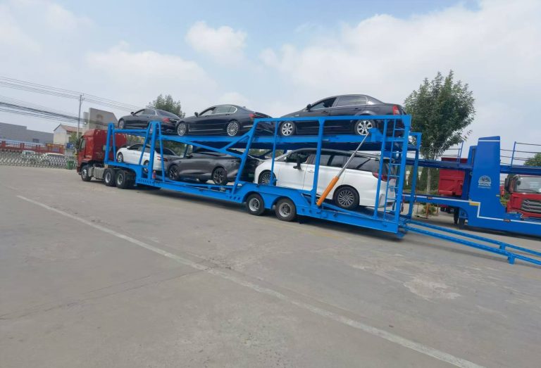 Main configuration of automobile transport trailer